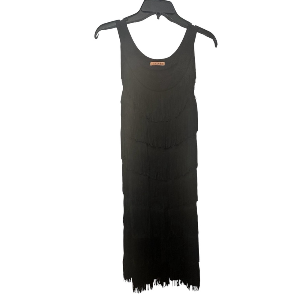 Black Fringed “Flapper” dress